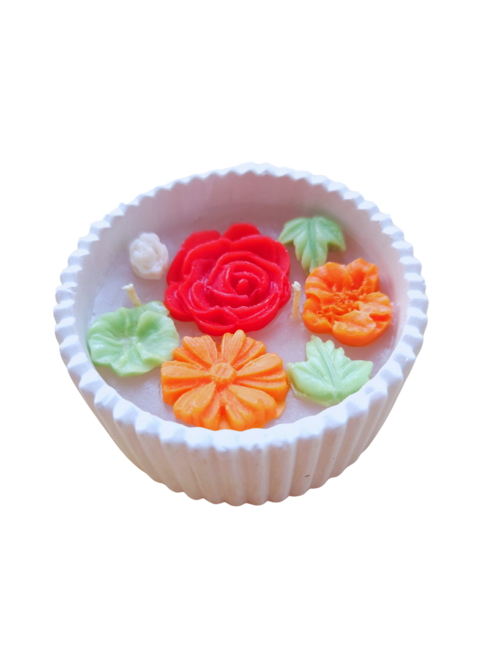 Vela Aromática en Recipiente de Cemento Decorativo