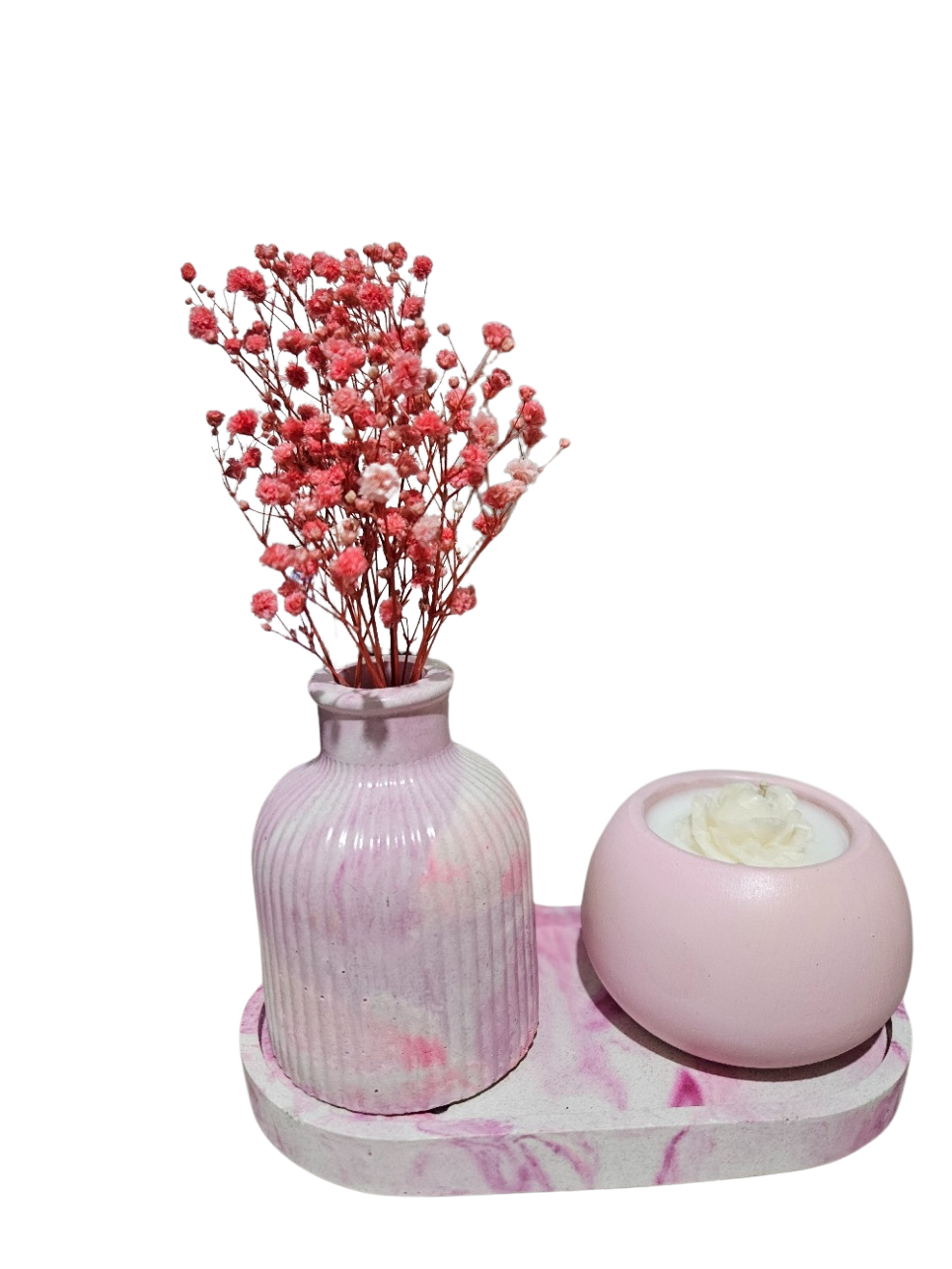 Combo florero + Vela aromatizada