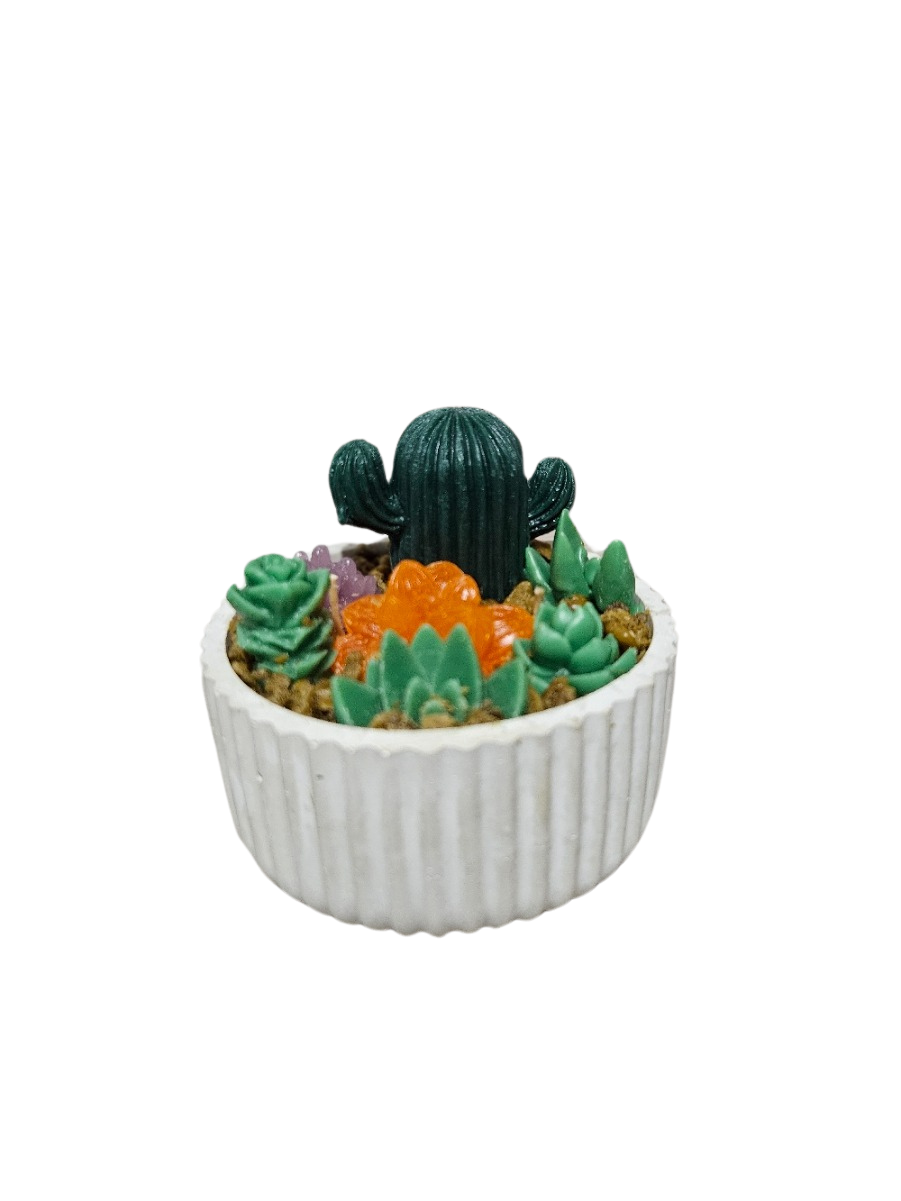 Vela decorativa cactus